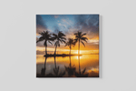 Zonsondergang – Canvas Decoratie voor de Wand