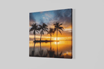 Zonsondergang – Canvas Decoratie voor de Wand