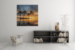 Zonsondergang – Canvas Decoratie voor de Wand