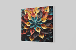 Kleurrijke Bloemen – Canvas Decoratie voor de Wand
