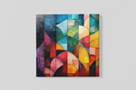 Kleurrijke Abstractie – Ontwerp 2 – Ontwerp 2 – Canvas Wandkunst in Vierkante Uitvoering