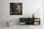 Luipaard – Vierkant Canvas Kunst voor de Muur