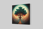 Levensboom – Canvas Wanddecoratie in Vierkante Vorm