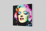 Marilyn Monroe – Ontwerp 3 – Vierkant Canvas Schilderij voor de Wand
