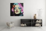 Marilyn Monroe – Ontwerp 3 – Vierkant Canvas Schilderij voor de Wand
