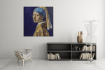 Meisje met de parel – Modern Canvas Schilderij – Vierkante Canvas Wandkunst