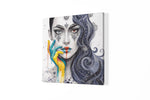 Abstracte Vrouw – Ontwerp 3 – Canvas Wandkunst in Vierkante Uitvoering