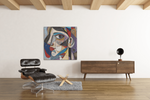 Mensengezicht – Canvas Decoratie voor de Wand