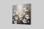 Witte Madeliefjes – Vierkant Canvas Kunstwerk voor het Interieur