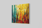 Kleurrijke Abstractie – Ontwerp 4 – Vierkante Canvas Wandkunst