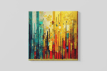 Kleurrijke Abstractie – Ontwerp 4 – Vierkante Canvas Wandkunst