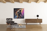 Astronaut – Modern Canvas Schilderij – Vierkant Canvas Kunst voor de Muur