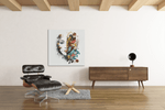Natural Beauty – Canvas Wanddecoratie in Vierkante Vorm