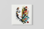 Natural Beauty – Canvas Wanddecoratie in Vierkante Vorm