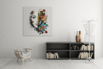 Natural Beauty – Canvas Wanddecoratie in Vierkante Vorm