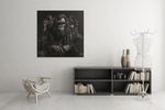 Gorilla – Ontwerp 2 – Vierkant Canvas Kunst voor de Muur