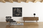 Gorilla – Ontwerp 2 – Vierkant Canvas Kunst voor de Muur