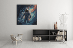 Astronaut – Ontwerp 2 – Vierkante Canvas Wanddecoratie – Canvas Wanddecoratie in Vierkante Vorm