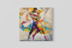 Liefde in Ritme – Modern Canvas Schilderij – Vierkant Canvas Schilderij voor de Wand
