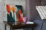 Kleurstroom – Modern Canvas Schilderij – Vierkant Canvas Kunst voor de Muur