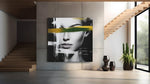 Verbogen Blik – Vierkant Canvas Kunstwerk voor het Interieur