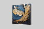 Abstracte Kunst in Olieverfstijl – Canvas Wanddecoratie in Vierkante Vorm