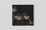 Bloemen Elegantie – Vierkante Canvas Wandkunst