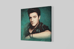 Elvis Presley – Vierkante Canvas Wanddecoratie – Canvas Schilderij als Wanddecoratie
