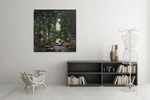 Stroom in het Bos – Canvas Decoratie voor de Wand