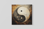 Yin en Yang – Ontwerp 2 – Modern Canvas Schilderij – Vierkant Canvas Kunstwerk voor het Interieur