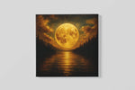 Volle Maan – Vierkant Canvas Kunst voor de Muur