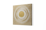 Abstracte Goudtinten – Canvas Wanddecoratie in Vierkante Vorm