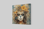 Dia de los Muertos – Vierkante Canvas Wandkunst