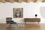 Dia de los Muertos – Vierkante Canvas Wandkunst