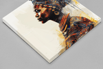 Afrikaanse Vrouw – Ontwerp 3 – Vierkante Canvas Wandkunst