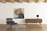 Abstracte Kunst – Ontwerp 2 – Modern Canvas Schilderij – Vierkant Canvas Schilderij voor de Wand