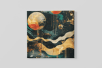 Abstracte Ruimte – Canvas Decoratie voor de Wand