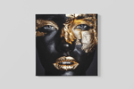 Vrouw met Goud – Canvas Schilderij als Wanddecoratie