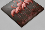 Flamingo's – Vierkant Canvas Kunstwerk voor het Interieur