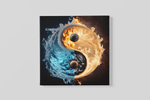 Yin Yang – Modern Canvas Schilderij – Vierkante Canvas Wandkunst