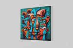 Abstracte Kunst – Ontwerp 3 – Canvas Wanddecoratie in Vierkante Vorm