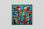 Abstracte Kunst – Ontwerp 3 – Canvas Wanddecoratie in Vierkante Vorm