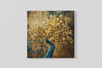 Boom met Gouden Bladeren – Canvas Schilderij als Wanddecoratie