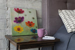 Bloemen – Vierkant Canvas Kunst voor de Muur