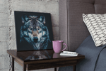 Wolf – Vierkante Canvas Wandkunst