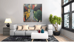 Kunst Dorp – Vierkante Canvas Wandkunst