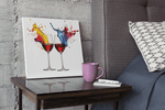 Wijnglazen – Canvas Decoratie voor de Wand