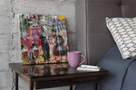 Banksy en Einstein – Modern Canvas Schilderij – Vierkante Canvas Wandkunst