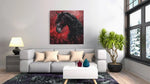 Paard – Canvas Wandkunst in Vierkante Uitvoering