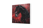 Paard – Canvas Wandkunst in Vierkante Uitvoering